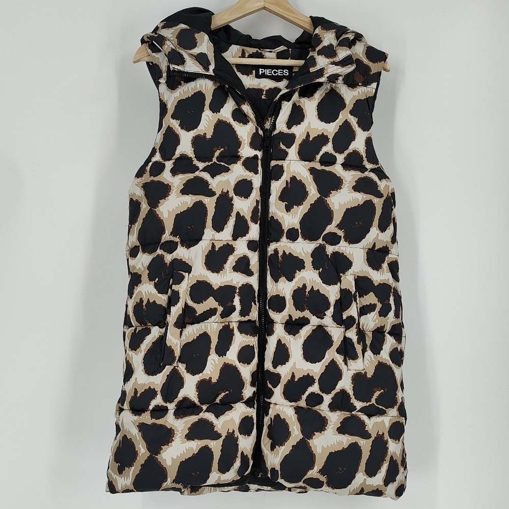 Pieces | animal print vest